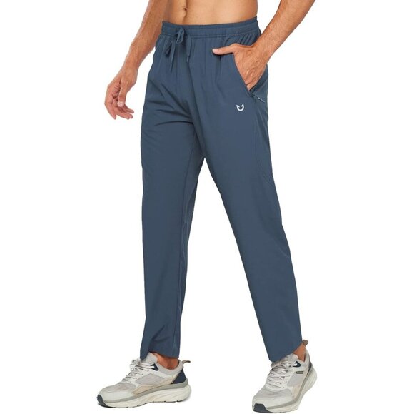 Men's Athletic Pants Running Workout Joggers Lightweight Gym Jogging Track Casua